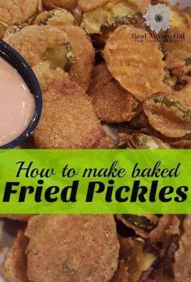 Low Calorie Homemade Fried Pickles Recipe with Homemade Ranch 