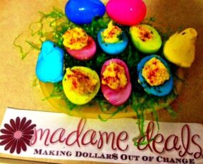 Kid Colorful Easter Deviled Eggs Recipe