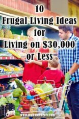 Living on 30000 or Less: 10 Frugal Living Ideas