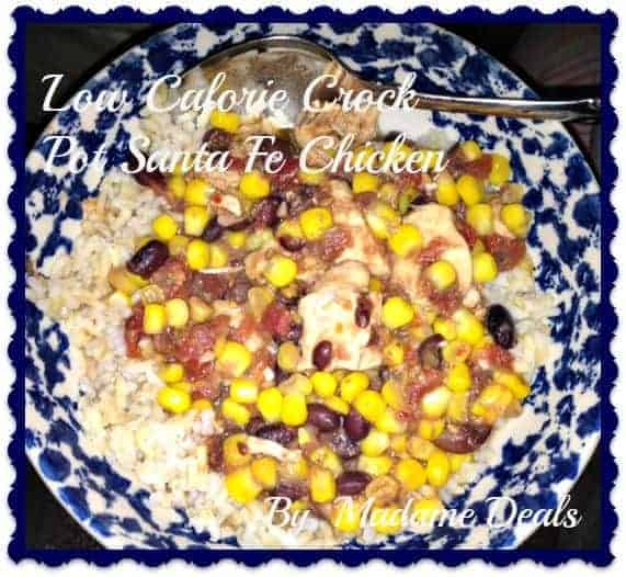 Low Calorie Crock Pot Santa Fe Chicken