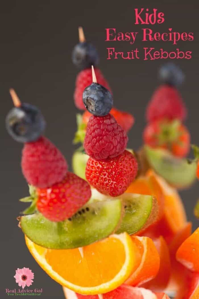 Kids Easy, Fresh and Healthy Fruit Kebobs