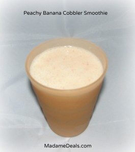 Kid Smoothie Recipes: Peachy Banana Cobbler