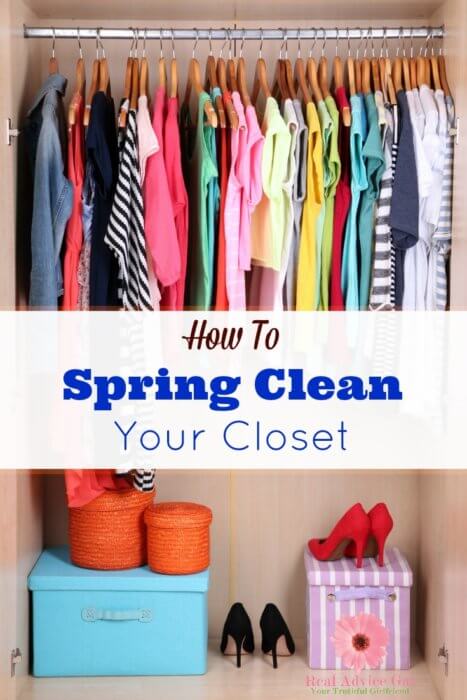 spring cleaning closet tips