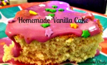 Recipe for Kids Birthday Party: Homemade Vanilla Cake