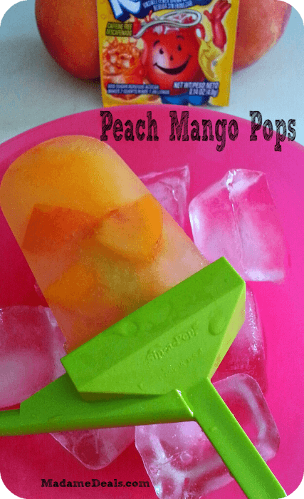 Kids Easy Recipes – Peach Mango Pops