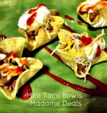 Kids Appetizer Recipes: Mini Taco Bowls