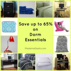 Save up to 65% on Dorm Essentials