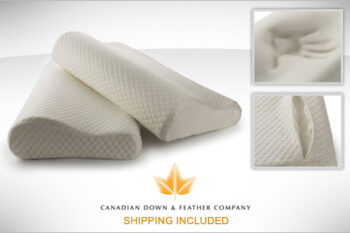 Canadian Down and Feather Company Memory Foam Pillows Two for just $39 Shipped!