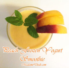 Peach Frozen Yogurt Recipe