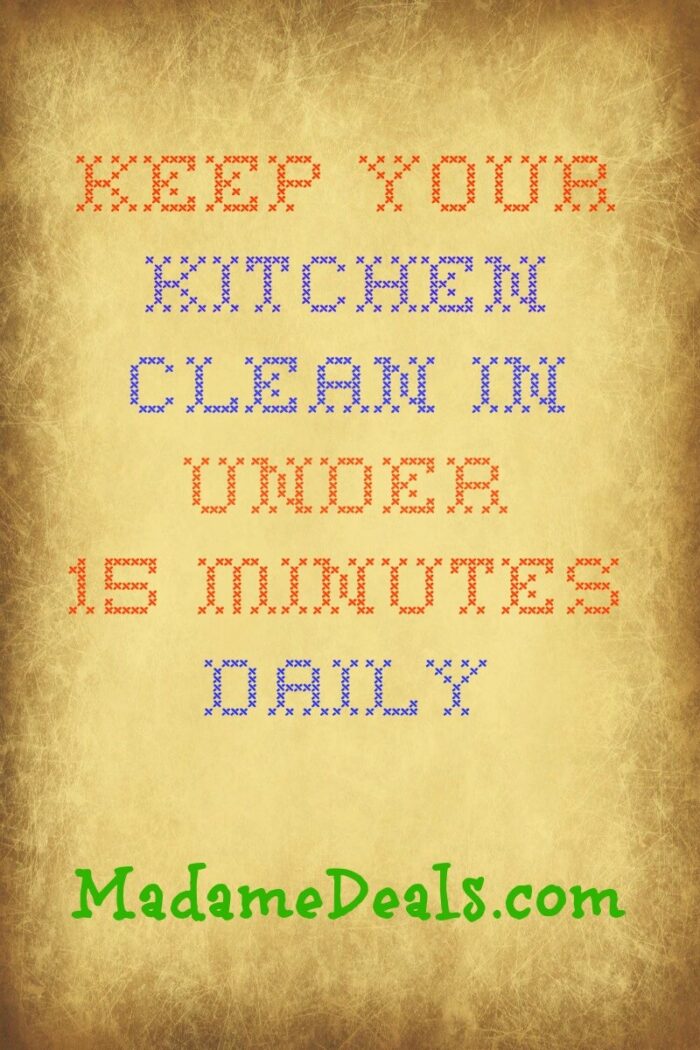 Clean Your Kitchen in 15 Minutes or Less