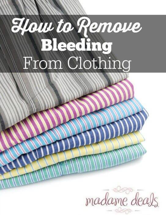 How to Remove Color Bleeding From Clothes