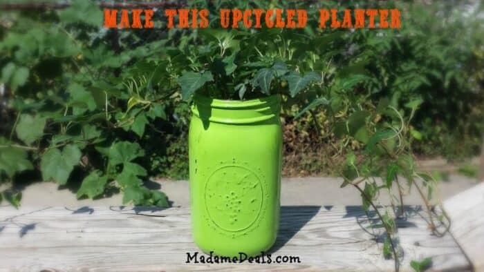 Upcycled Painted Planter