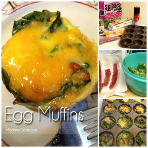 egg muffins recipe collage