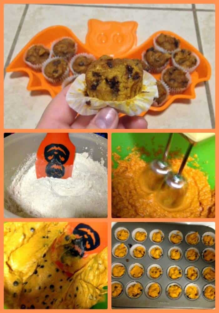 Kid Muffin Recipes: Mini Chocolate Chip Pumpkin Muffins