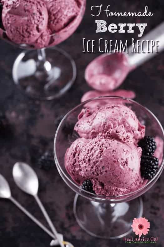 If you love berries you have to try this homemade berry ice cream recipe