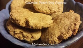 Healthy Dog Treats – Oatmeal Peach Cookies