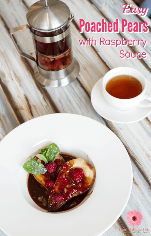 Serve a fancy dessert to surprise your guests or family. Try this easy Poached Pears with Raspberry Sauce Recipe