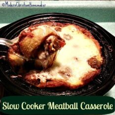 Slow Cooker Meatball Casserole