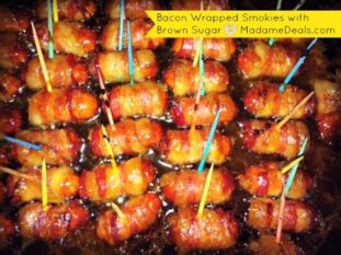 Bacon Wrapped Smokies Recipe with Brown Sugar