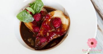 Poached Pears with Raspberry Sauce Recipe