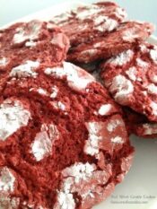 Red Velvet Crinkle Cookie