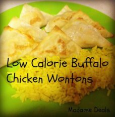 Low Calorie Buffalo Chicken Wontons