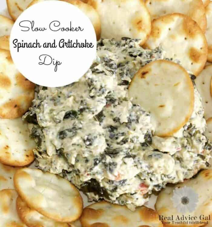 Slow Cooker Spinach and Artichoke Dip