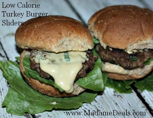 Low Calorie Easy Turkey Burgers Sliders Recipe