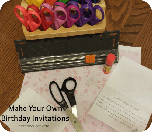 Make Your Own Birthday Invitation