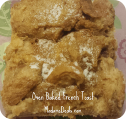 Oven Baked French Toast Recipe for Kids