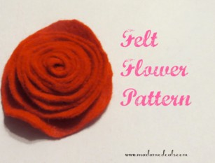 Felt Flower Pattern