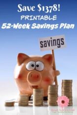 Money Savings Challenge: 52 Week Savings Plan