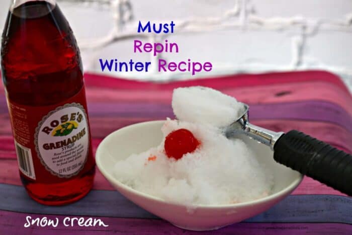 How to Make Snow Cream