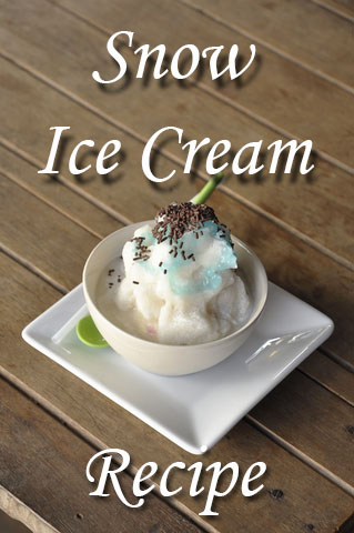 snow ice cream recipe