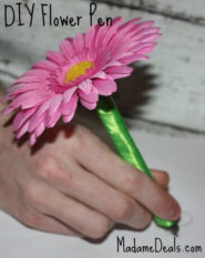 Save On Crafts: DIY Flower Pens