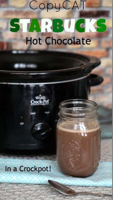 Crockpot Hot Chocolate – Copycat Starbucks Hot Chocolate Recipe