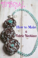 Save On Crafts: Fabric Flower Necklace