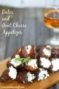No Cook Dates with Goat Cheese Appetizer Recipe
