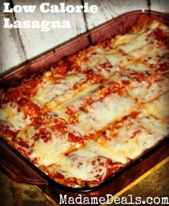 low calorie lasagna
