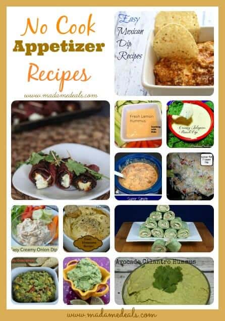 No Cook Appetizer Recipes