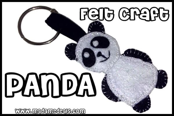 panda felt craft