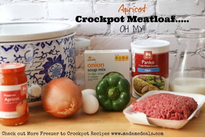 Easy Apricot Stuffed Crockpot Meatloaf Recipe
