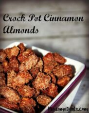 Crock Pot Cinnamon Almonds Recipe