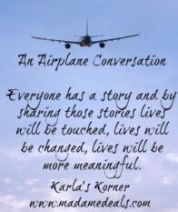 Karla’s Korner: An Airplane Conversation