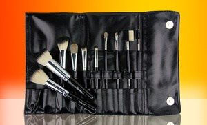 10-Piece Italian Badger Makeup-Brush Set