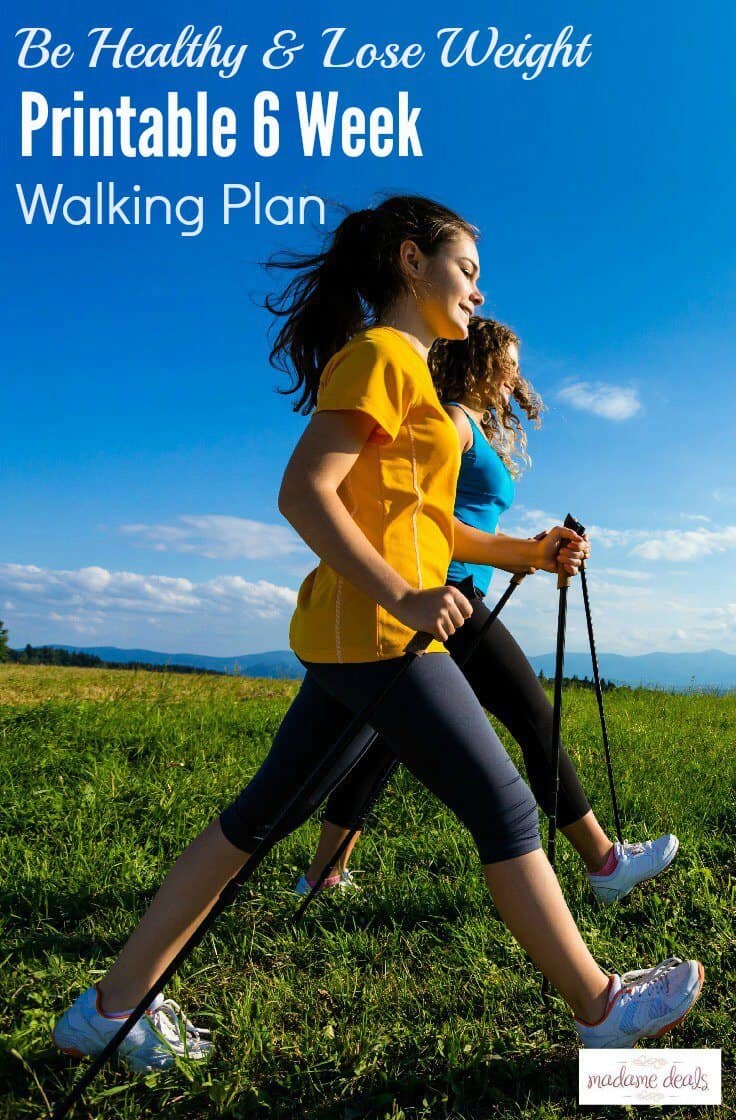 Walk your way to a healthy body. Get this free printable 6 week walking plan