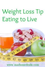 Weight Loss Tips: Eating to Live