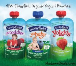 Brand New Stonyfield Organic Yogurt Pouches!