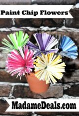 DIY Paper Flower: Paint Chip Paper Flowers