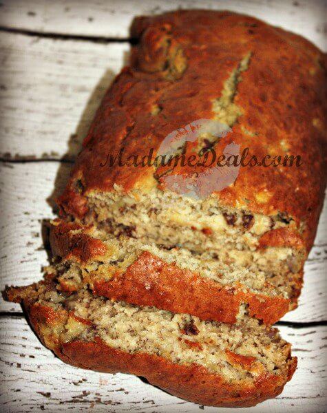 Here's a super easy instructions on how to make banana nut bread recipe